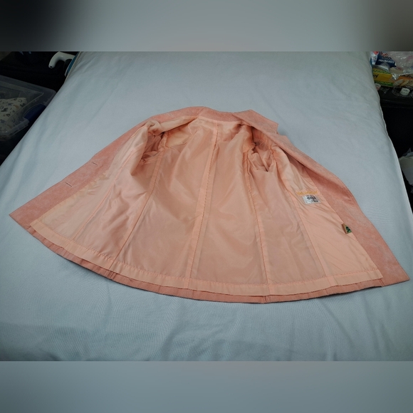 Custom Made Ricky Bo Hilton Hotel 1/F Hong Kong Women's Pink Suede Blazer VTG - Picture 8 of 16
